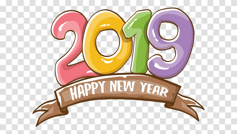 2019 Happy New Year 16 Vector Illustration, Number, Symbol, Text, Alphabet Transparent Png