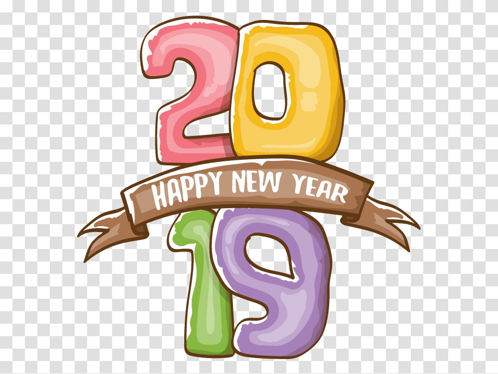 2019 Happy New Year 18 Vector Vector Happy New Year 2019, Number, Symbol, Text, Alphabet Transparent Png