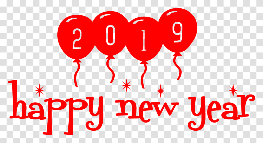 2019 Happy New Year Background Illustration, Alphabet, Number Transparent Png