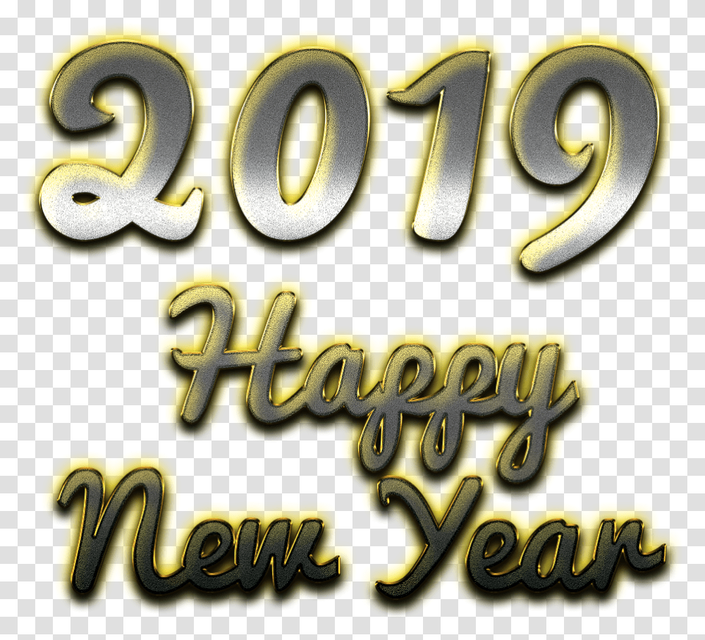 2019 Happy New Year Images All Dot, Word, Text, Meal, Food Transparent Png