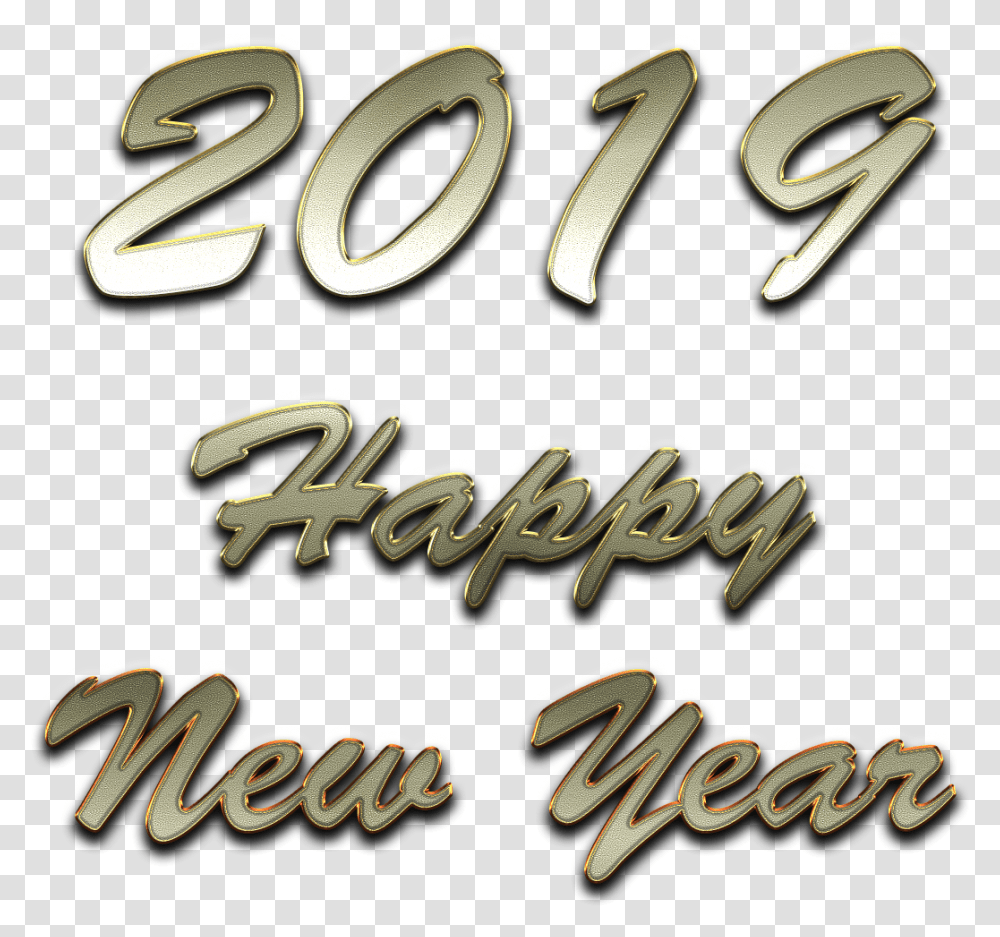 2019 Happy New Year Images All Emblem, Word, Text, Sweets, Food Transparent Png