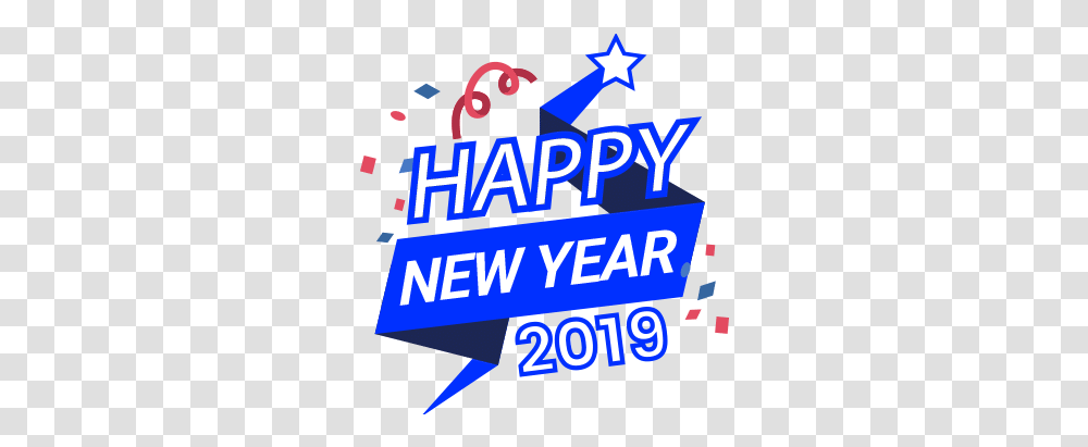 2019 Happynewyearpngfreepic Happy New Year 2019 Text, Advertisement, Poster, Flyer, Paper Transparent Png