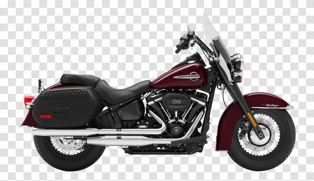 2019 Harley Davidson Heritage Softail, Motorcycle, Vehicle, Transportation, Machine Transparent Png