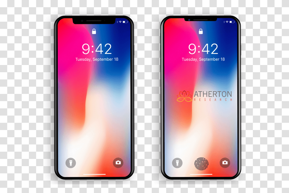 2019 Iphone X To Have Virtual Fingerprint Reader Smaller Iphone X Fingerprint Sensor, Mobile Phone, Electronics, Cell Phone Transparent Png