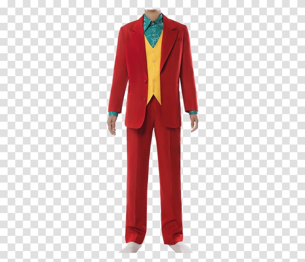 2019 Joker Origin Movie Horror Clown Halloween Party Male Joker Costume, Clothing, Suit, Overcoat, Tuxedo Transparent Png