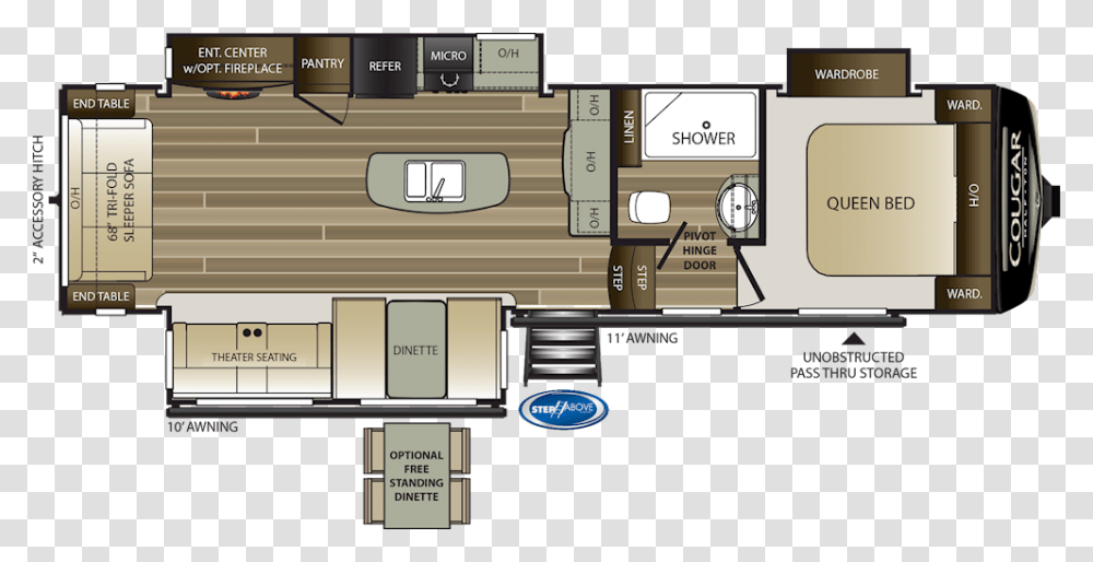 2019 Keystone Cougar, Floor Plan, Diagram, Housing, Building Transparent Png