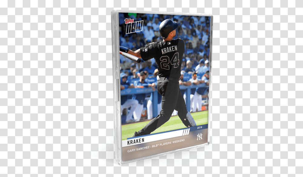 2019 New York Yankees Topps Now Players Weekend 6 College Baseball, Person, People, Athlete, Sport Transparent Png