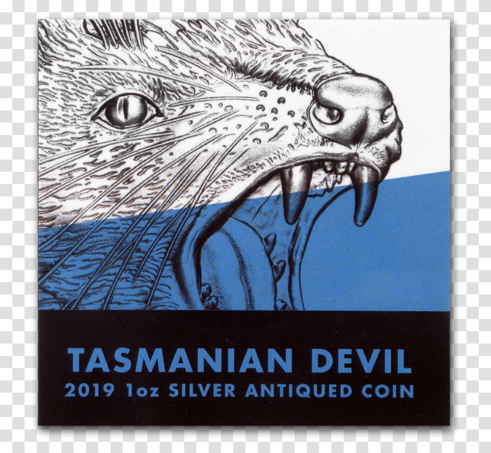 2019 Niue 1 Oz Silver Wildlife Up Close Tasmanian Devil, Poster, Advertisement, Dinosaur, Animal Transparent Png