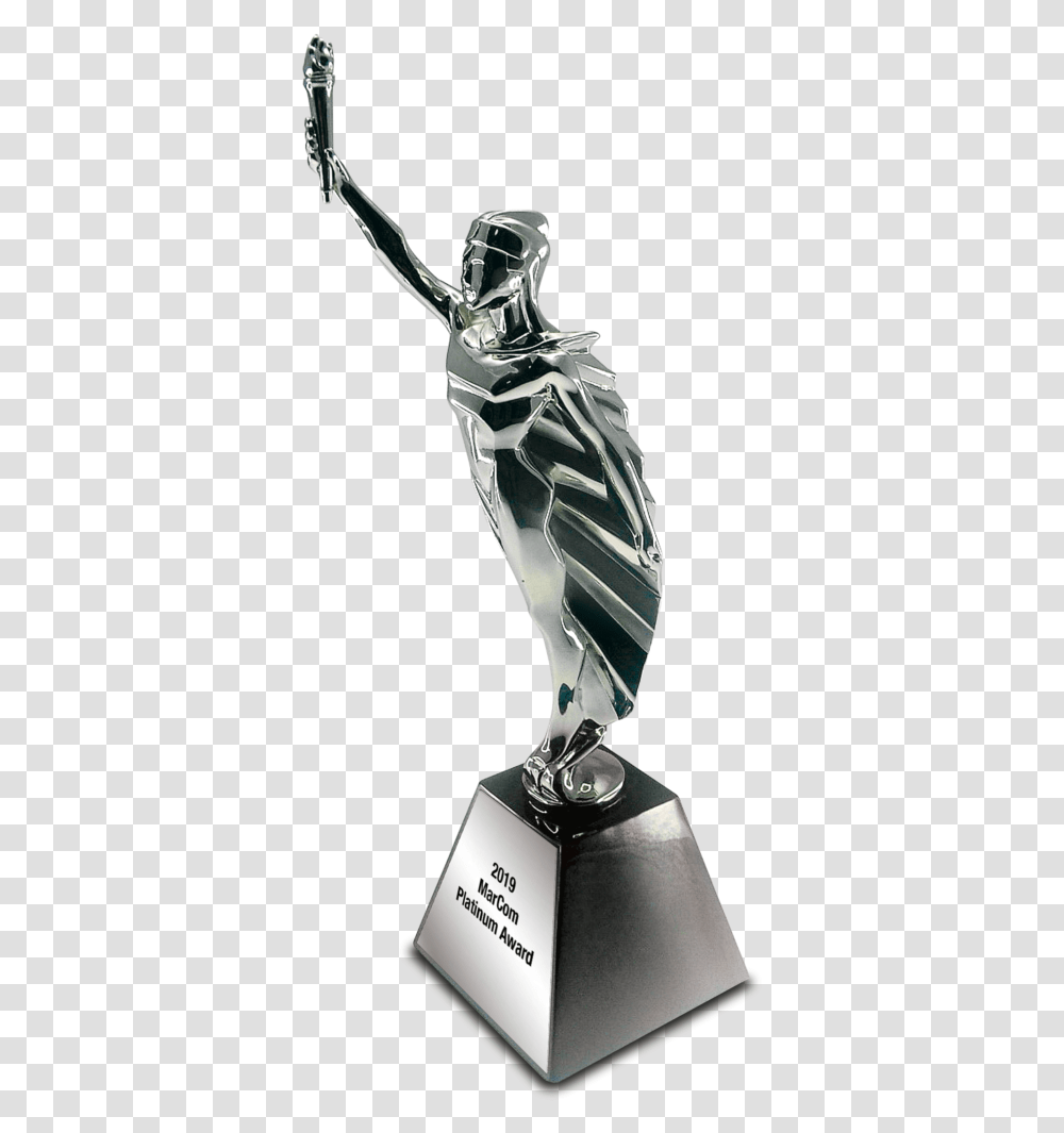 2019 Platinum Statuette 2018 Marcom Gold Award, Trophy, Sculpture, Figurine Transparent Png
