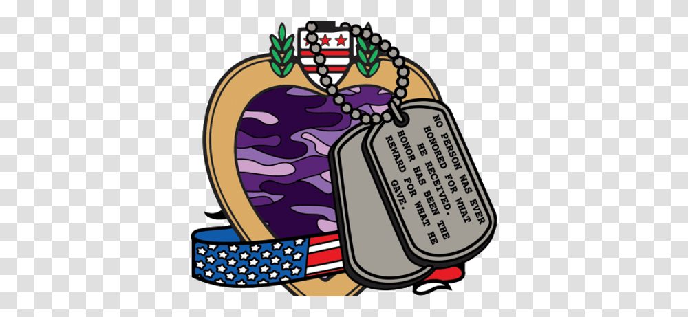 2019 Purple Heart Day 1 Mile 5k 10k Purple Heart, Label, Text, Clothing, Apparel Transparent Png