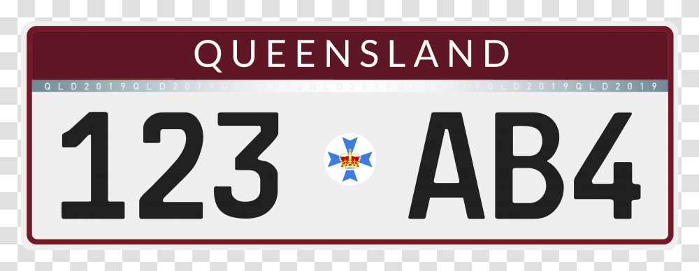 2019 Queensland Registration Plate Diplomatenkennzeichen, Number, Transportation Transparent Png