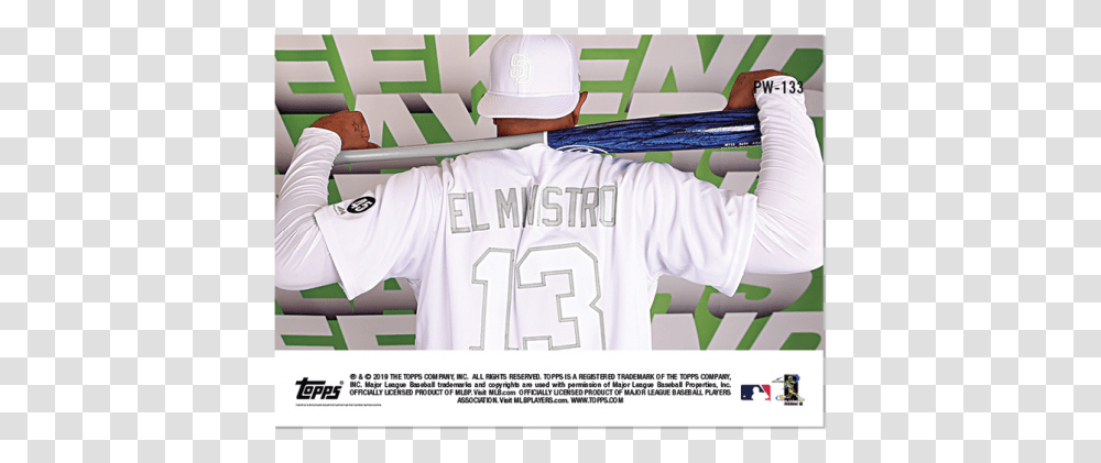 2019 San Diego Padres Topps Now Players Weekend 6 Poster, Person, People, Team Sport Transparent Png