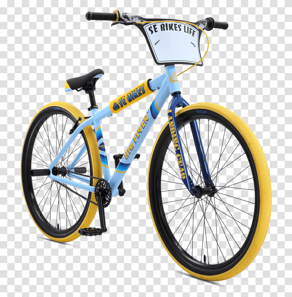 2019 Se Big Flyer Blue Front, Bicycle, Vehicle, Transportation, Bike Transparent Png