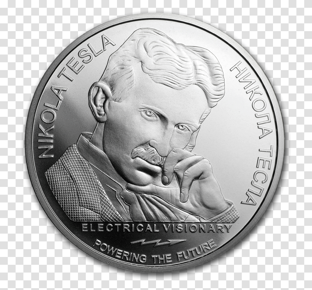 2019 Serbia Nikola Tesla, Person, Human, Coin, Money Transparent Png