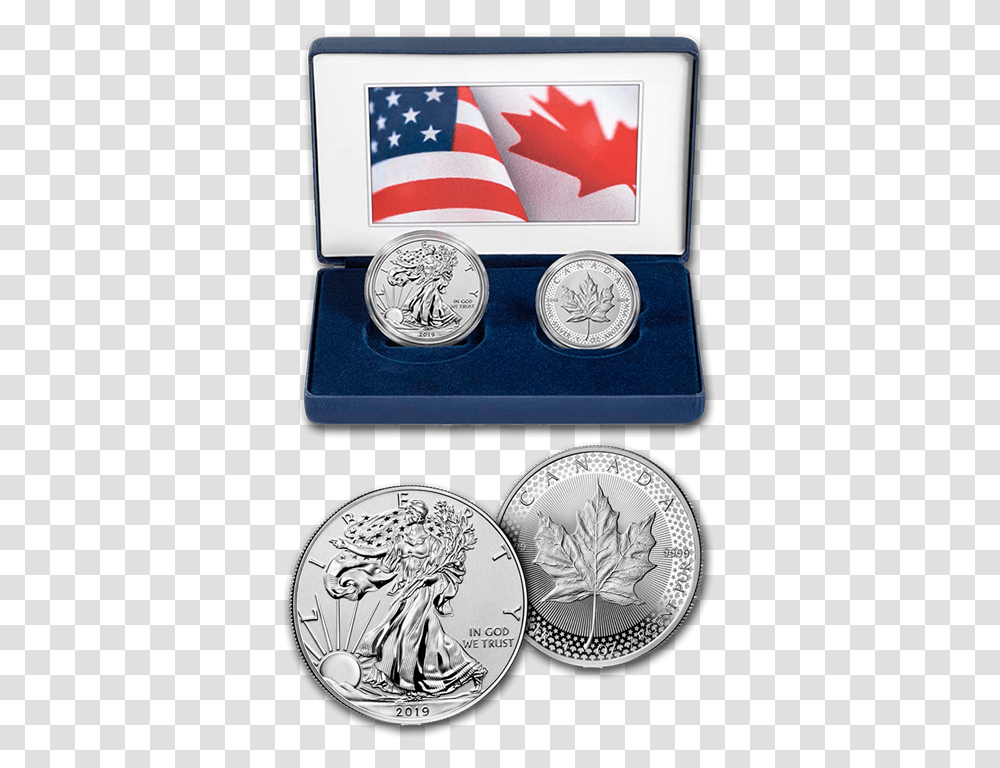 2019 Silver U 2019 Reverse Proof Silver Eagle, Coin, Money, Clock Tower, Architecture Transparent Png