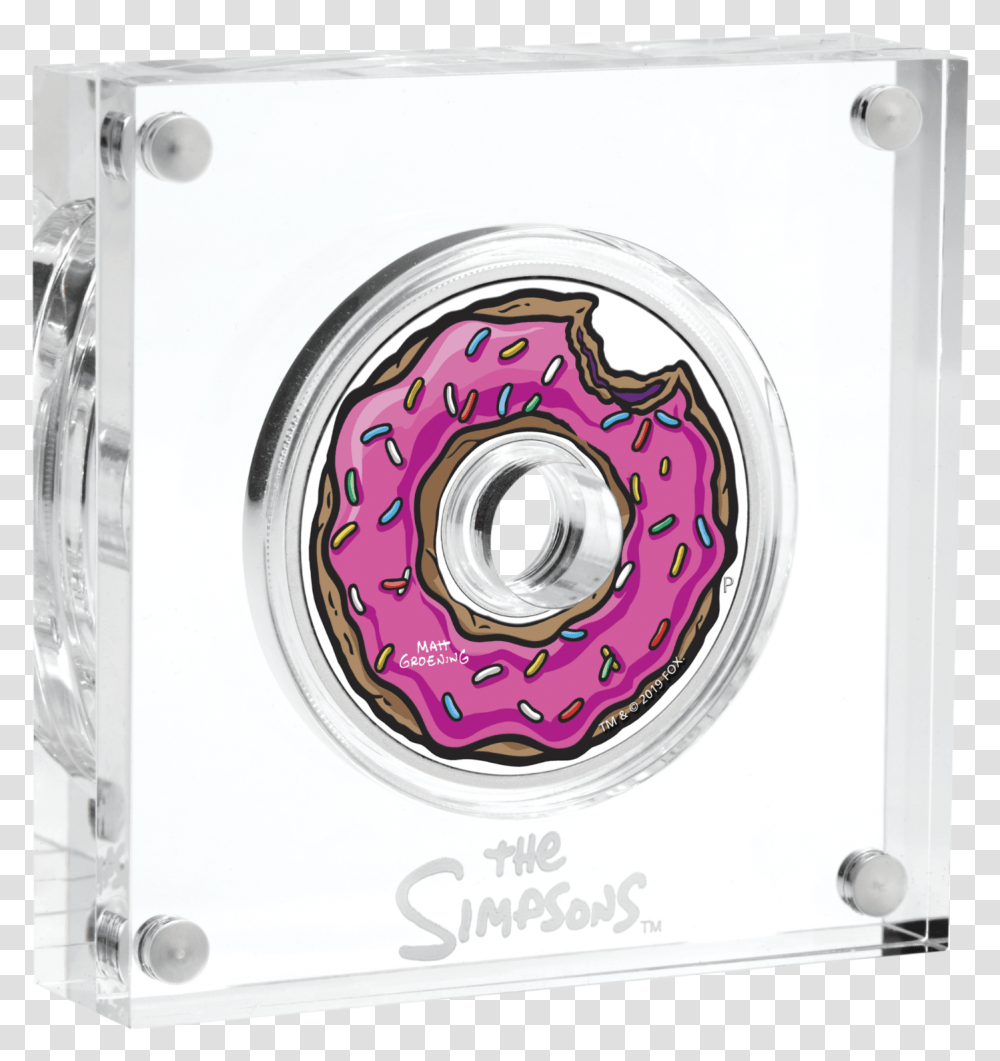 2019 Simpsons Donut 1oz 1 Silver Simpsons Donut Coin, Dryer, Appliance, Rotor, Coil Transparent Png