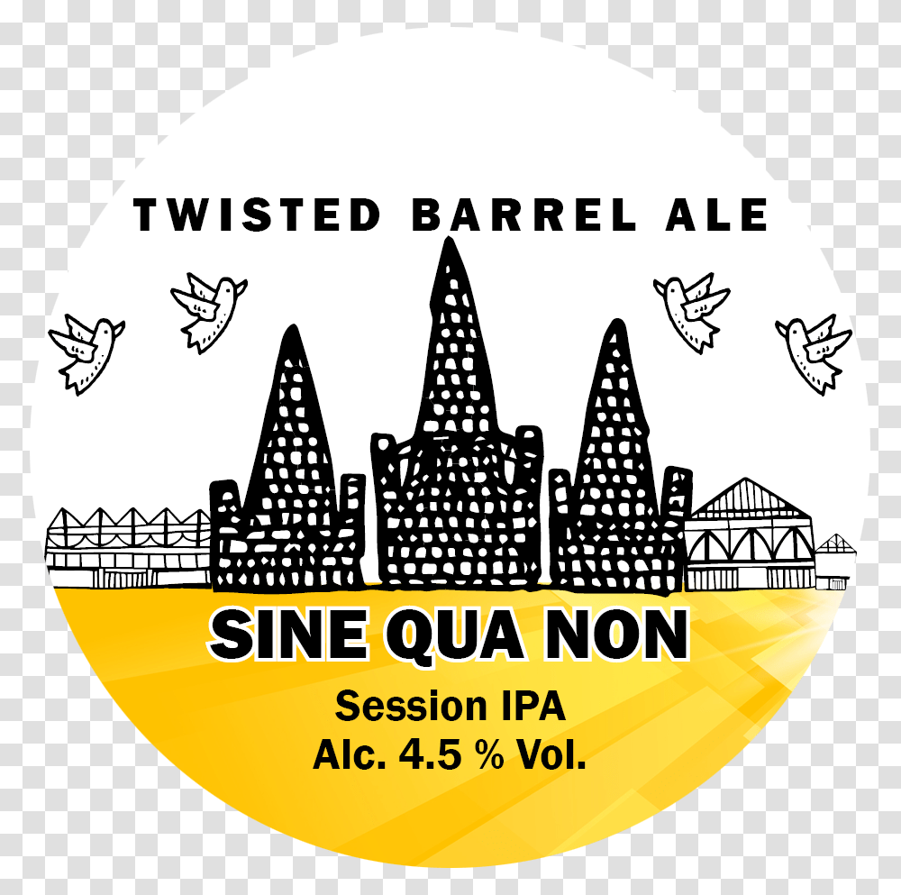 2019 Sinequanon Keg Twisted Barrel Detroit Sour City, Label, Logo Transparent Png