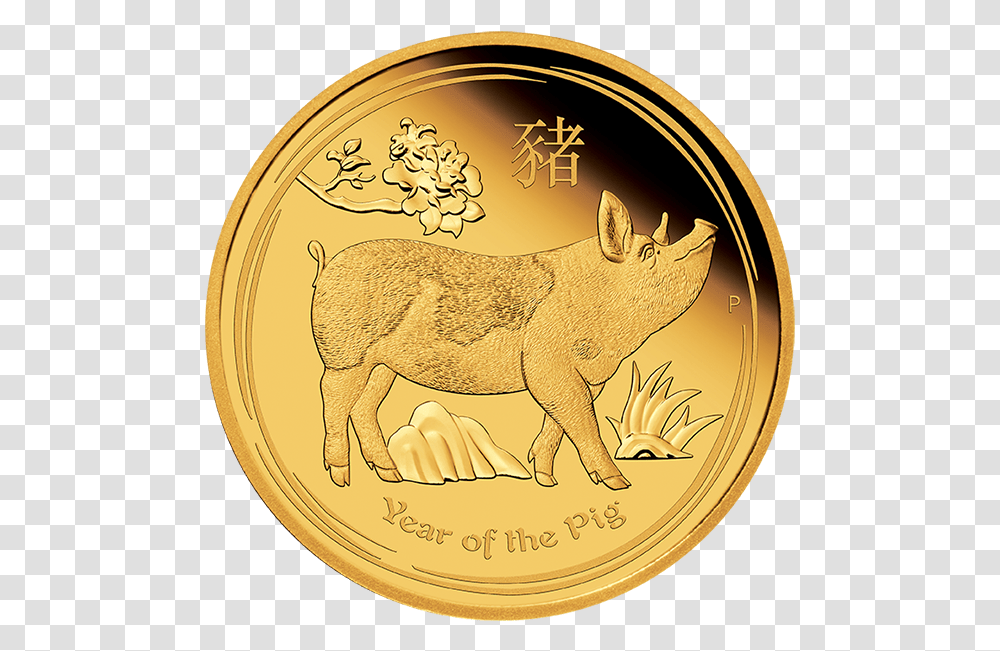 2019 The Year Of The Piggy Bank, Coin, Money, Gold Transparent Png
