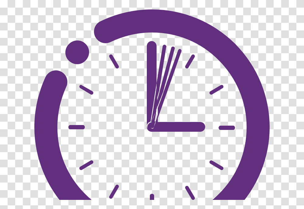 2019 Thermo Clone Dot, Analog Clock, Purple, Wall Clock Transparent Png