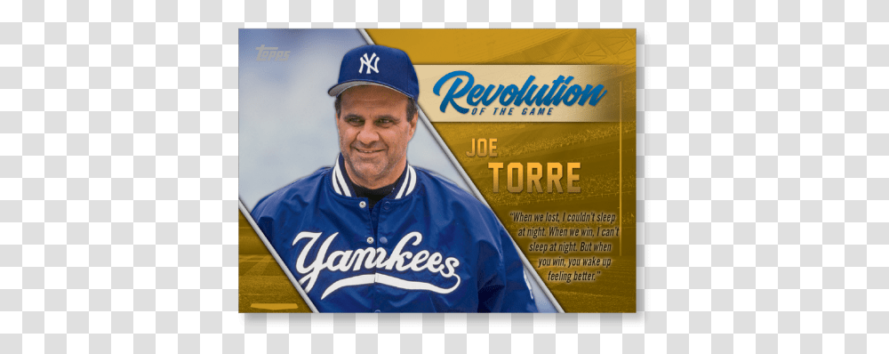 2019 Topps Series 1 Baseball Joe Torre Revolution Of National Baseball Hall Of Fame And Museum, Person, Hat Transparent Png
