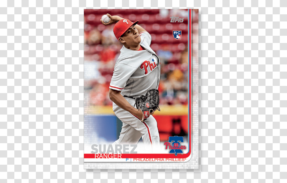 2019 Topps Series 1 Baseball Ranger Suarez Base Poster Ranger Suarez Philadelphia Phillies, Athlete, Sport, Person, People Transparent Png