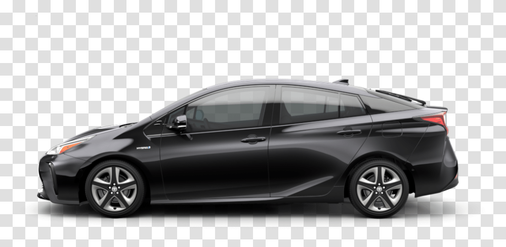 2019 Toyota Prius Xle 2019 Prius Black With Rims, Sedan, Car, Vehicle, Transportation Transparent Png
