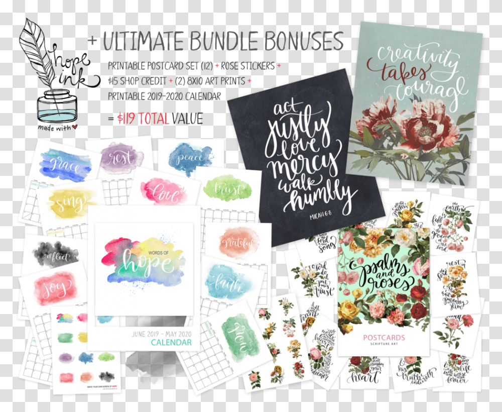 2019 Ultimate Homemaking Bundle Floral Design, Flyer, Poster, Paper, Advertisement Transparent Png