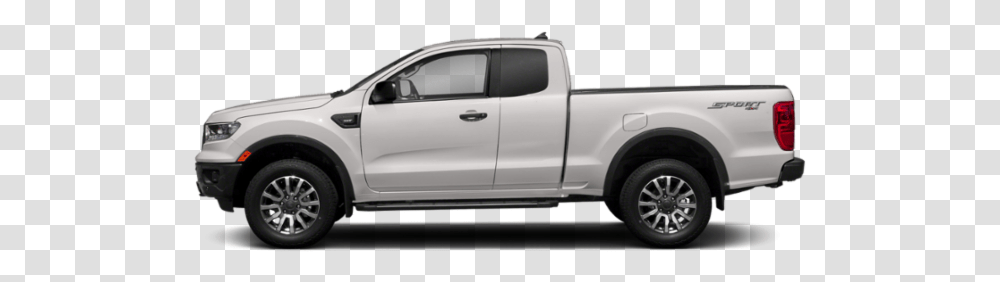 2019 White Ford Ranger, Pickup Truck, Vehicle, Transportation, Sedan Transparent Png