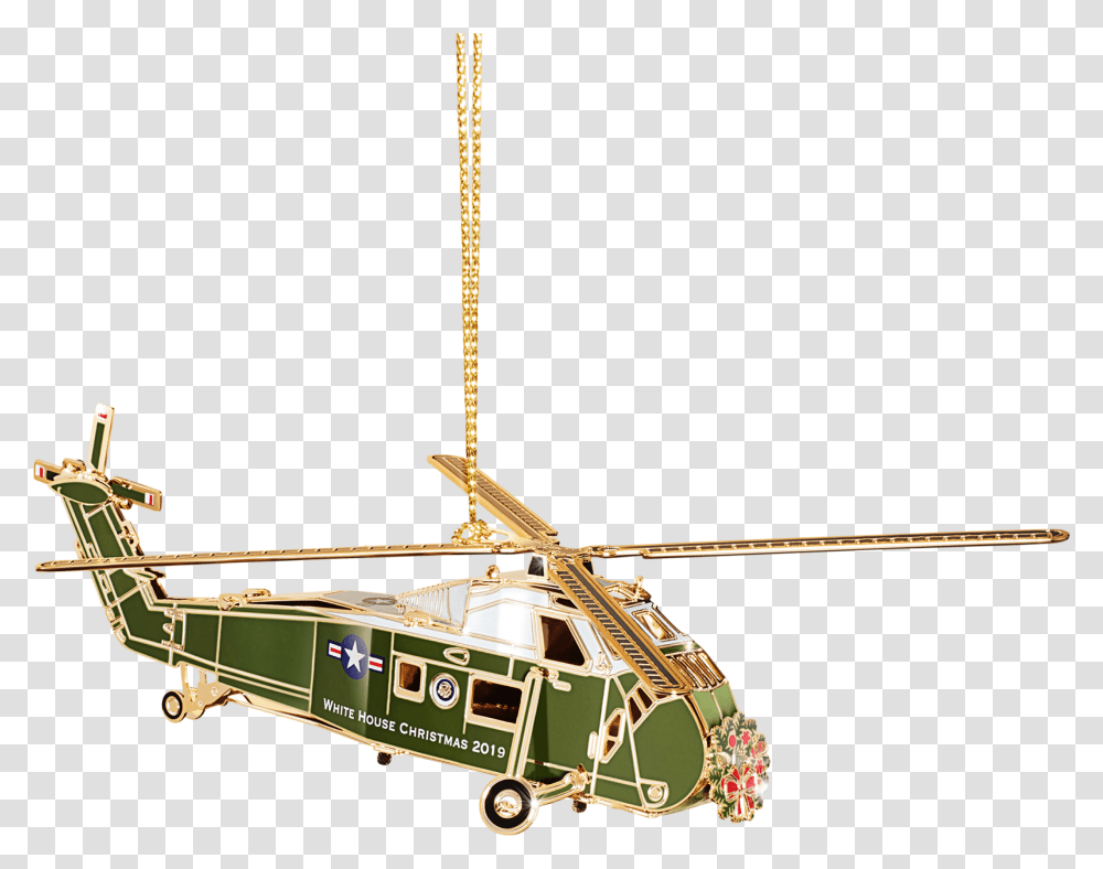 2019 White House Ornament, Helicopter, Aircraft, Vehicle, Transportation Transparent Png