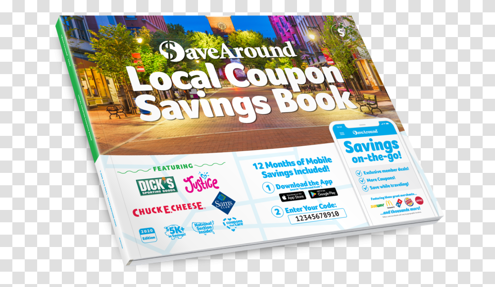 2020 Book Coupon Book Fundraiser, Flyer, Poster, Paper, Advertisement Transparent Png