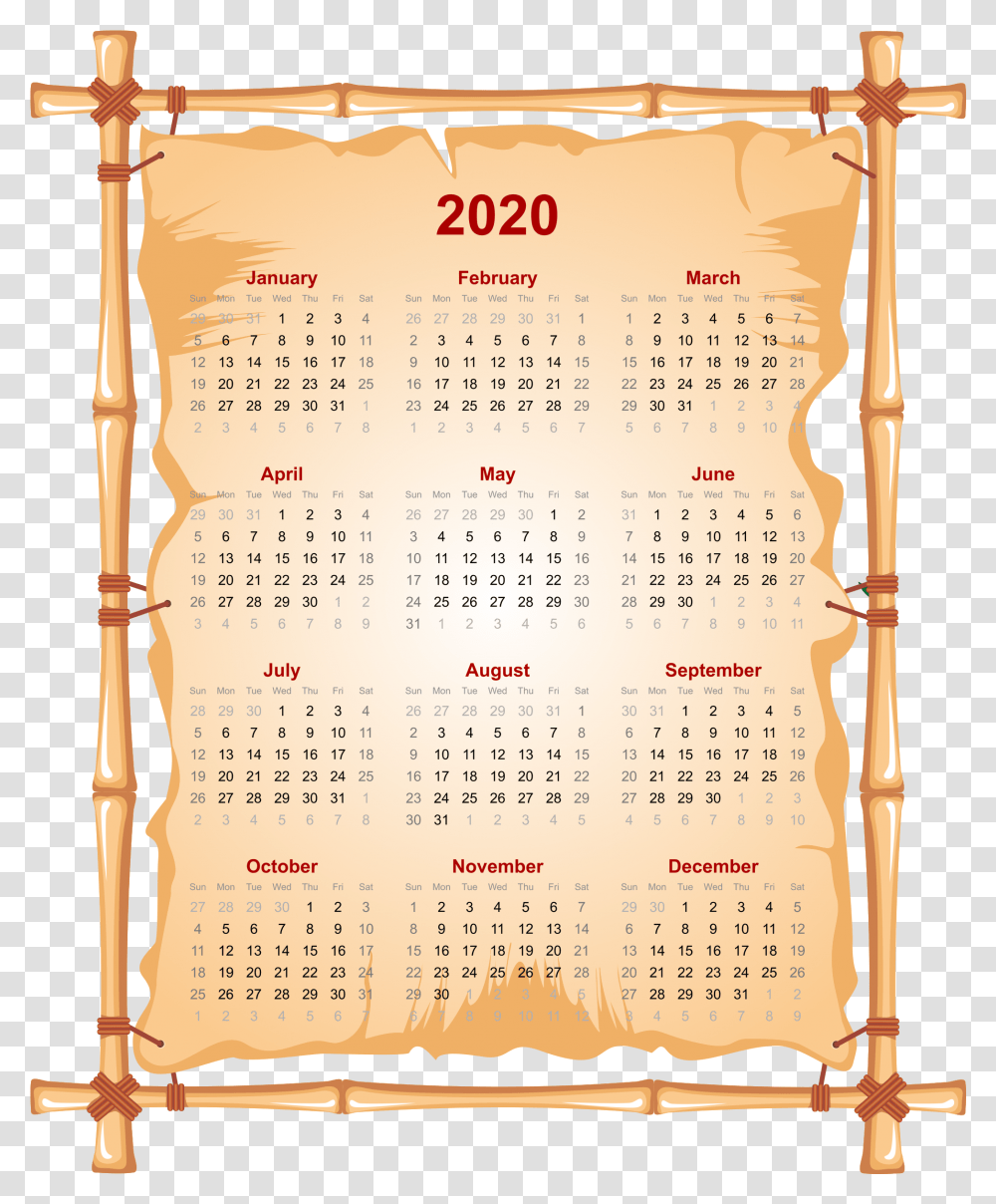 2020 Calendar Calendar 2013, Text, Menu, Page, Construction Crane Transparent Png