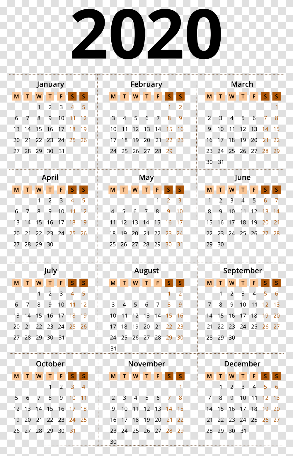 2020 Calendar Chinese Lunar Calendar 2020, Scoreboard, Number Transparent Png