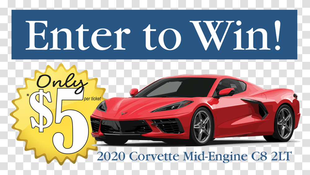 2020 Chevrolet Corvette C8 Raffle L Stingray Chevrolet Corvette Giveaway, Car, Vehicle, Transportation, Automobile Transparent Png