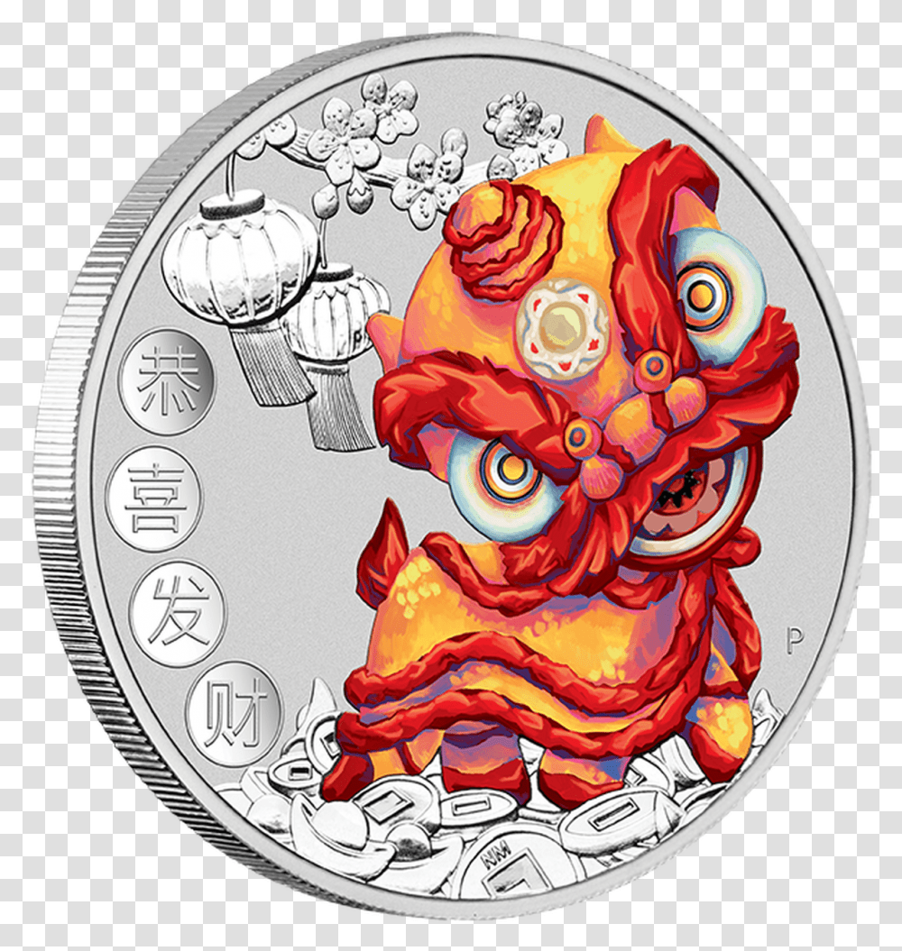2020 Chinese New Year 1oz Silver Coin 2020 Chinese New Year Coin Tuvalu, Money, Nickel, Painting Transparent Png