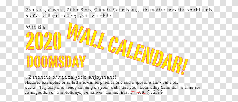2020 Doomsday Calendar Black Friday Special Billy Talent, Text, Poster, Advertisement, Flyer Transparent Png