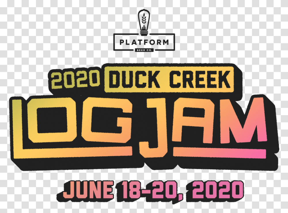 2020 Duck Creek Log Jam, Text, Alphabet, Label, Crowd Transparent Png