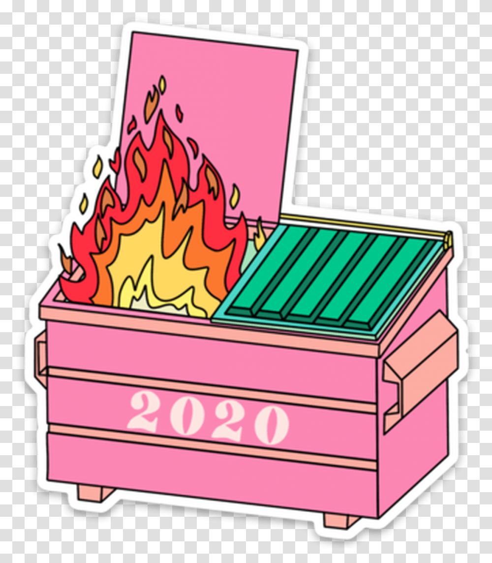 2020 Dumpster Fire Sticker Mugsby Dumpster Fire, Text, Book, Alphabet, Candle Transparent Png