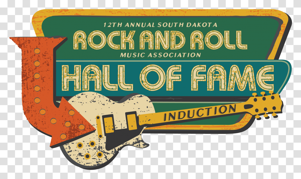 2020 Hall Of Fame The South Dakota Rock And Roll Music Clip Art, Leisure Activities, Guitar, Musical Instrument, Label Transparent Png