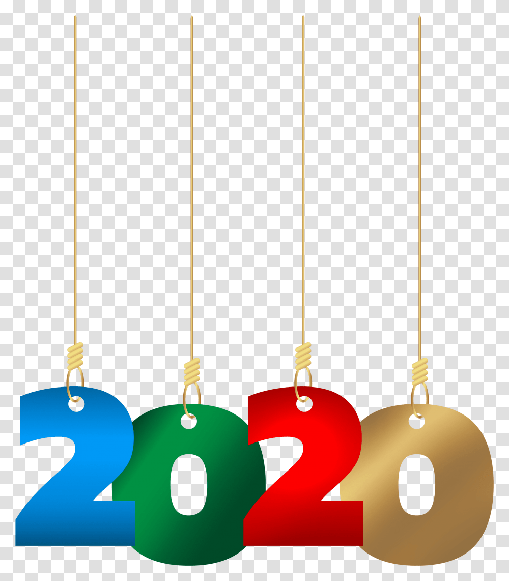 2020 Hanging Clip Art Image Clipart 2020, Text, Lighting, Symbol, Light Fixture Transparent Png