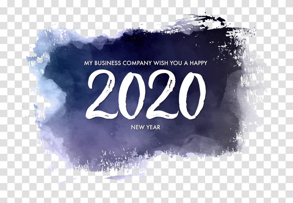 2020 Happy New Year Background Happy New Year 2020 For Company, Advertisement, Poster, Flyer, Paper Transparent Png