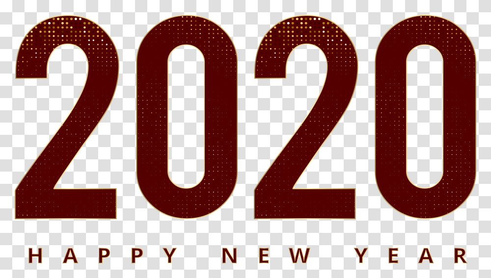 2020 Happy New Year Red Clipart Happy New Year, Number Transparent Png