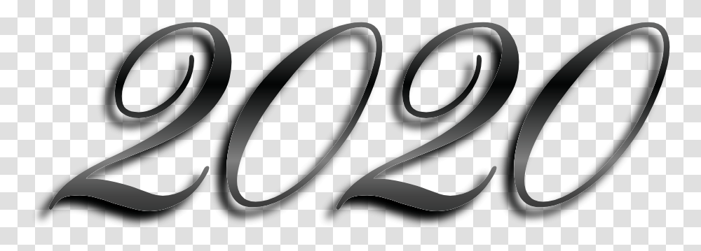 2020 Happynewyear New Year Years Celebrate Holidays Calligraphy, Tool, Alphabet, Shears Transparent Png