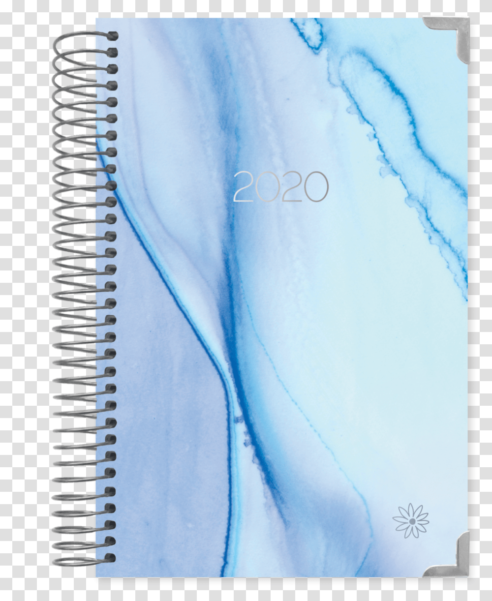 2020 Hard Cover Daily Planner Amp Calendar Blue Watercolor Daily Planner 2019 2020, Zipper, Diary Transparent Png