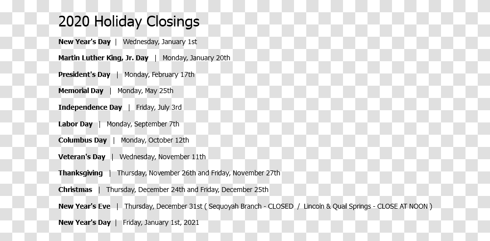 2020 Holiday Closings New Year's Day Lik The Bred Memes, Gray, World Of Warcraft Transparent Png