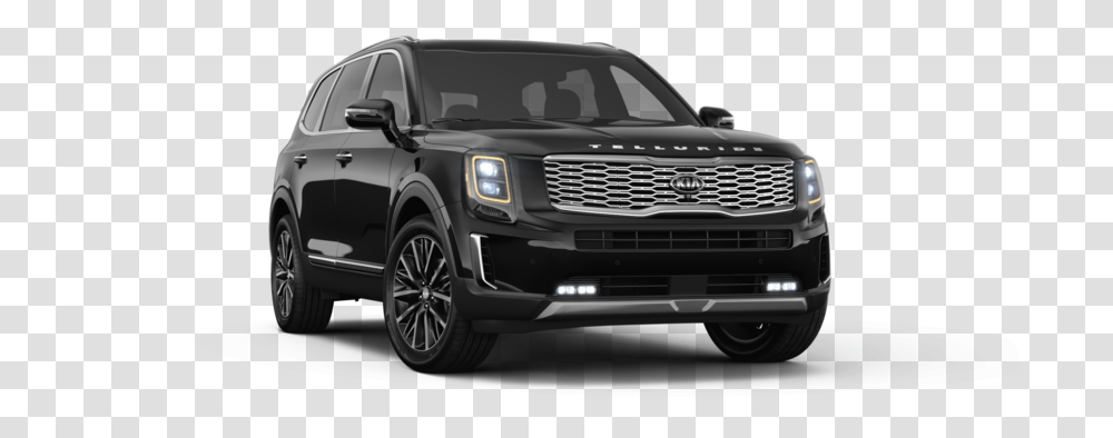 2020 Kia Telluride In Ebony Black Kia 2019 Suv Models, Car, Vehicle, Transportation, Automobile Transparent Png