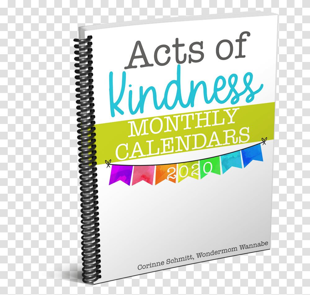 2020 Monthly Acts Of Kindness Calendars Paper, Text, Diary, Page, Flyer Transparent Png