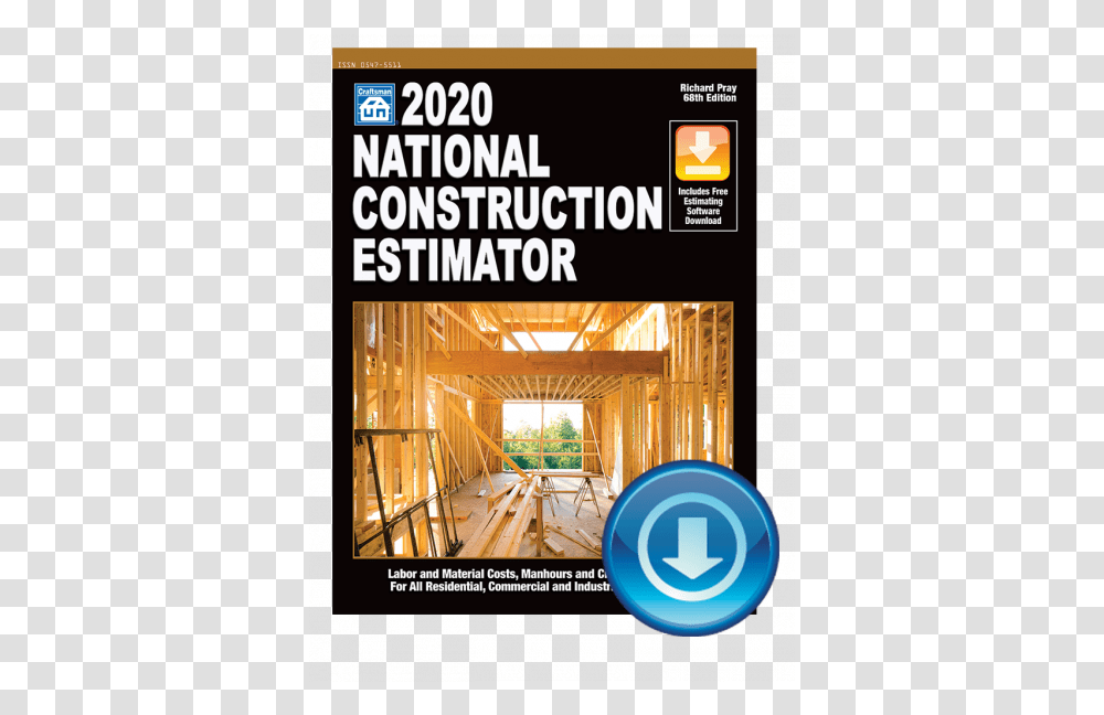 2020 National Construction Estimator, Wood, Advertisement, Magazine Transparent Png