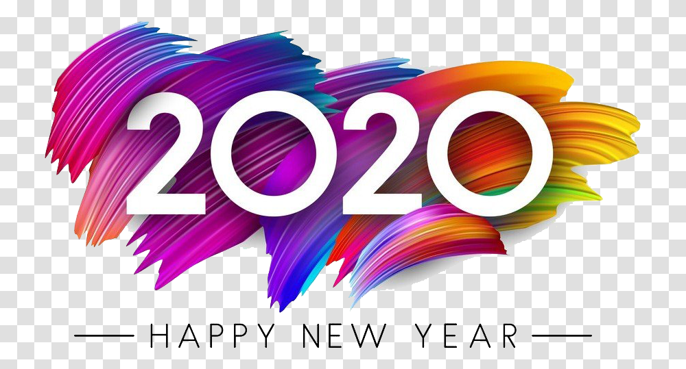 2020 New Year Images Happy Happy New Year 2020 In Arabic And Wishes, Text, Graphics, Art, Poster Transparent Png