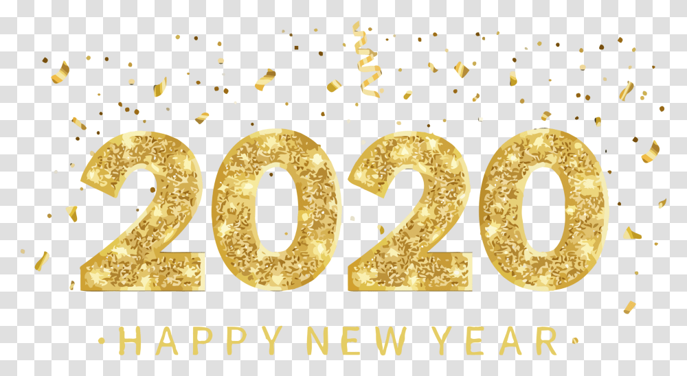 2020 New Year, Number, Paper Transparent Png