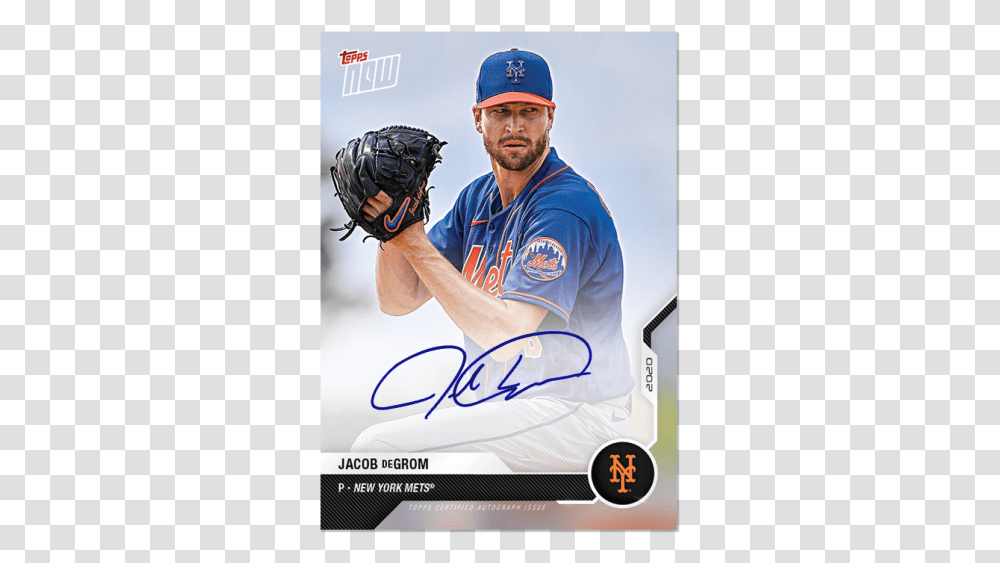 2020 New York Mets Topps Now Road To Opening Day 16 New York Mets, Apparel, Person, Human Transparent Png